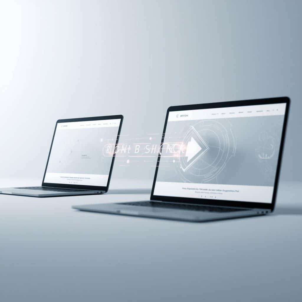 Illustratie van backlinks als verbinding tussen websites voor SEO